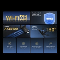 Mercusys MA86XH AXE5400 Wi-Fi 6E High Gain Wireless USB Adapter