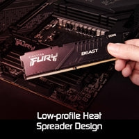 Kingston FURY Beast KF560C36BBEK2-16 16GB (2x 8GB) DIMM System Memory, 6000MHz, DDR5, CL36, Black, Intel XMP, AMD EXPO