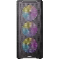 Antec VX310 ARGB  Mid-Tower Gaming PC Case - Pre-Installed 4 x 120mm ARGB Fans, Tempered Glass Side Panel, High-Airflow Mesh Front - ATX/Micro-ATX/ITX
