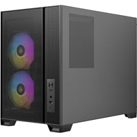 Antec FLUX M Mini Tower PC Case - Tempered Glass, Steel/Plastic, 6 PWM Fans, USB-C, Micro-ATX/ITX Compatibility