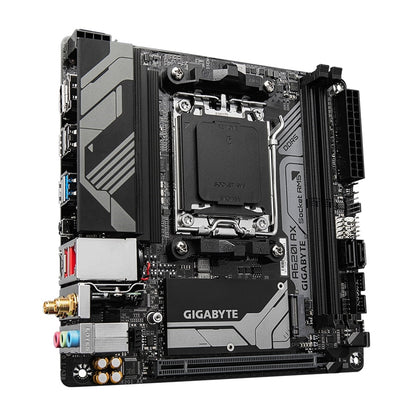 Gigabyte A620I AX (rev. 1.0) AMD AM5 Socket Motherboard, Mini-ITX, 2x DDR5 Slots, 1x M.2 Socket, 2.5GbE LAN, Wi-Fi 6E, 1 x DisplayPort / 1x HDMI Port