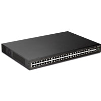 Draytek VSP2542X-K 54 Port switch with 48 PoE+ RJ-45 LAN ports, 6 10Gbpe SFP+, 400W PoE budget, and L2+ management, 2 Year Warranty