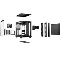 be quiet! Light Base 500 BGW83 Mid-Tower Case, Tempered Glass, 4x 120mm PWM Fans, High-Airflow ATX Case, USB-C, 360mm Radiator Support, Vertical GPU Mount, Black