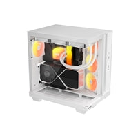 be quiet! Light Base 500 LX BGW86 White Mid-Tower Case, Tempered Glass, 4x ARGB Light Wings LX Fans, High Airflow ATX Case, USB-C 10 Gbps, 400 mm GPU Support, Vertical GPU Mount