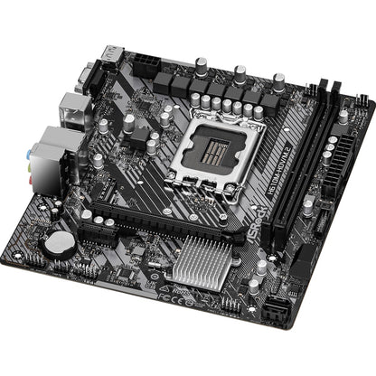 ASRock H610M-HDV/M.2 R2.0 Super Alloy Intel 1700 Socket Motherboard, Micro-ATX, 2x DDR4 Slots, 1x M.2 Socket, GbE LAN, 1x D-Sub / 1x DisplayPort / 1x HDMI Port