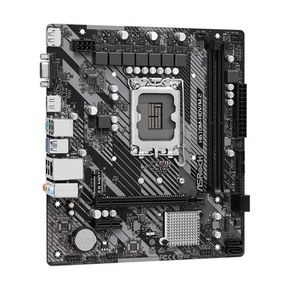 ASRock H610M-HDV/M.2 R2.0 Super Alloy Intel 1700 Socket Motherboard, Micro-ATX, 2x DDR4 Slots, 1x M.2 Socket, GbE LAN, 1x D-Sub / 1x DisplayPort / 1x HDMI Port