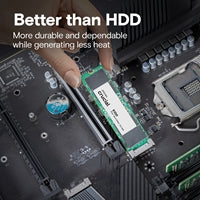 Crucial  (CT1000E100SSD8) E100 1TB PCIe Gen4 NVMe M.2 SSD, Sequential Write 4,500 MB/s, Sequential Read 5,000 MB/s