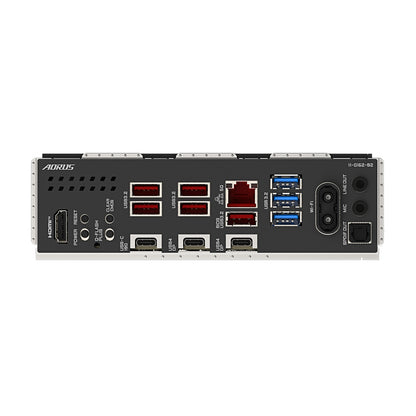 Gigabyte X870E AORUS ELITE X3D AMD AM5 Socket Motherboard, ATX, 4x DDR5 Slots, 4x M.2 Sockets, Fitted I/O Shield, 5GbE LAN, Wi-Fi 7, 1x HDMI Port / 2x USB-C (USB4)