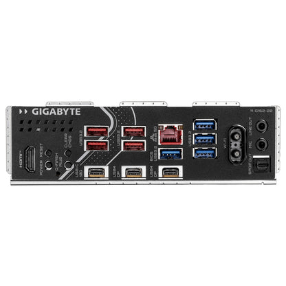 Gigabyte X870E EAGLE X3D WIFI7 AMD AM5 Socket Motherboard, ATX, 4x DDR5 Slots, 4x M.2 Sockets, Fitted I/O Shield, 5GbE LAN, Wi-Fi 7, 1x HDMI Port / 2x USB-C (USB4)