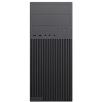 CiT Academy Mid-Tower Office PC Case With USB Type C and 80mm Rear Black Fan and 500W Power Supply Included