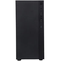 CIT Silent ES Black Mid-Tower Low Noise Computer Case with 2 x 120mm PWM Cooling Fans Included Sound Dampening Material