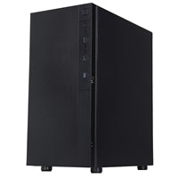 CIT Silent ES Black Mid-Tower Low Noise Computer Case with 2 x 120mm PWM Cooling Fans Included Sound Dampening Material