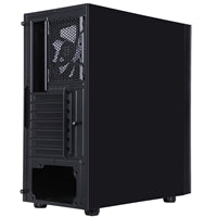 CIT Silent ES Black Mid-Tower Low Noise Computer Case with 2 x 120mm PWM Cooling Fans Included Sound Dampening Material