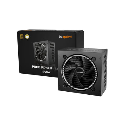 be quiet! Pure Power 13 M 1200W PSU, 80 PLUS Gold, Exceptionally Quiet 120mm Fan, ATX 3.1, 10 Year Warranty