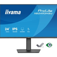 iiyama PROLITE XB2493HSU-B1 24 inch IPS Monitor, Full HD, 1ms, USB Hubx2, HDMI, DisplayPort, Freesync, 120Hz, Speakers, Black, ACR, Internal PSU, VESA, Height Adjustable