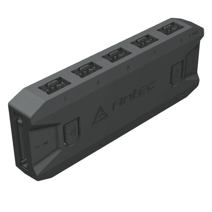 Antec ARGB & Fan Controller - 5 PWM Fan Ports, 5 ARGB LED Ports, SATA Power, Compact Design, 2-Year Warranty