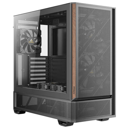 Antec P30 Air Mid-Tower ATX Gaming Case, High-Airflow Mesh Front, Support for 360 mm Radiator, Tempered Glass Side Panel, USB-C & Five Pre-Installed Fans