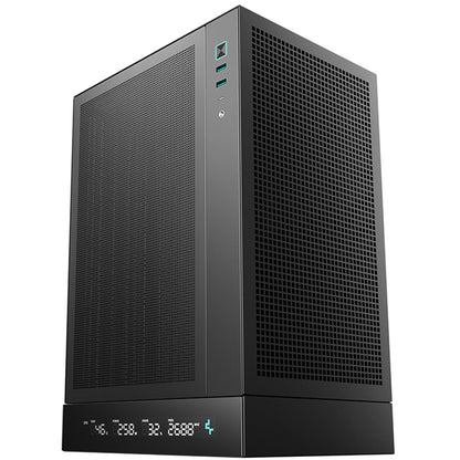 Deepcool CH170 Digital Mini-ITX Case - High Airflow, Supports Water Cooling, Ultra-Quiet Operation, Compact Design for Efficient Space Management