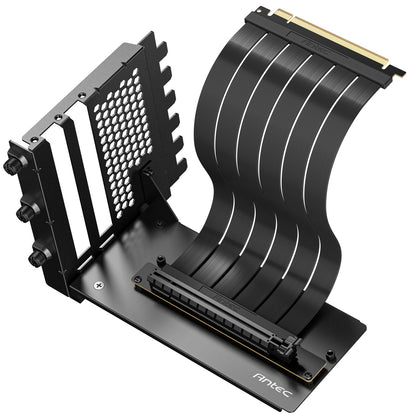 Antec RTX50 PCIe 5.0 Riser Cable with 90 degree Bracket Mount, Black,  Designed To Allow Vertical Mounting Of A Graphics Card