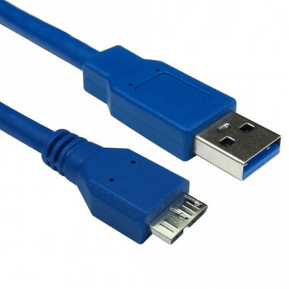 Cable de datos USB 3.0 A (M) a USB 3.0 Micro B (M) 0,75 m azul OEM
