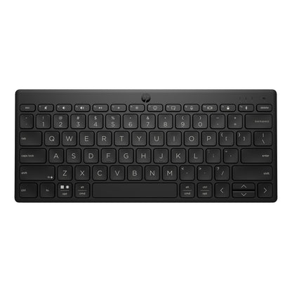 HP 355 Compact Multi-Device Keyboard, Bluetooth Wireless, Pair up to 3 Devices, Up To 2 Year Battery Life, Qwerty UK English Layout, Black