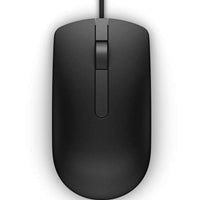 Dell MS116 Wired USB Mouse, 2-Buttons, 1000dpi and Optical Tracking, Ambidextrous Design for PC, Mac and Laptop, Black