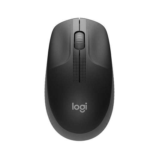 Logitech Wireless Mouse M190, Full Size Ambidextrous Curve Design, 18-Month Battery with Power Saving Mode, USB Receiver, Precise Cursor Control with Wide Scroll Wheel and Scooped Buttons, Black