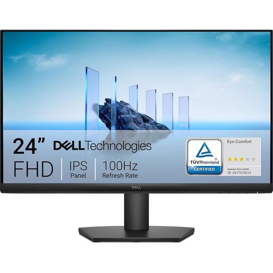 Dell SE2425HM 24 Inch Monitor, Full HD (1920x1080), 100Hz, IPS, 5ms, VESA (100x100mm), HDMI, VGA, 3 Year Warranty