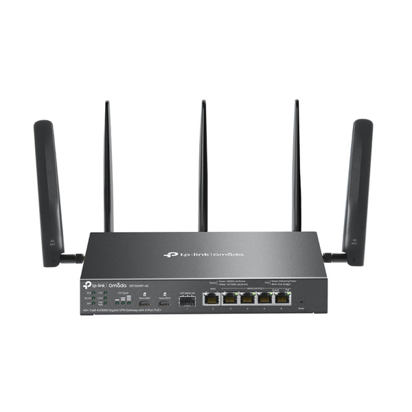TP-Link Omada ER706WP-4G 4G+ Cat6 AX3000 Gigabit VPN Gateway with 4-Port PoE