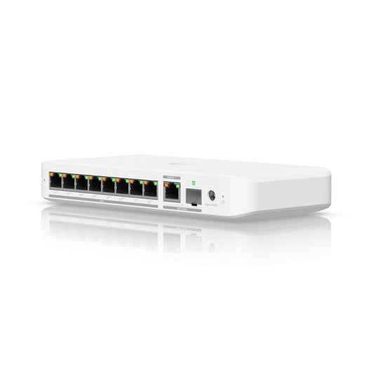 Ubiquiti USW-FLEX-2.5G-8-POE UniFi Flex 2.5G Ultra Compact 8 Port POE/USB-C Powered POE++ Managed Switch