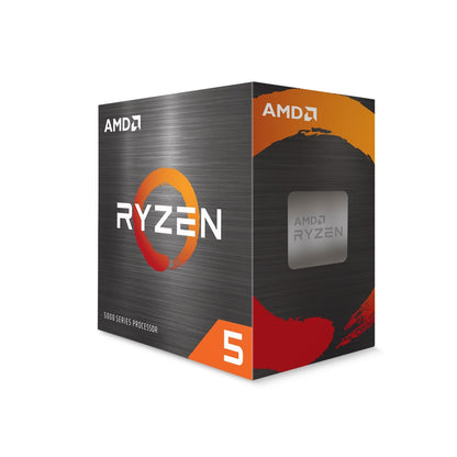 Procesador AMD Ryzen 5 5600X de 6 núcleos AM4, 12 hilos, de 3.7GHz hasta 4.6GHz en modo Boost, 35MB de caché, 65W, con disipador Wraith Stealth, sin gráficos