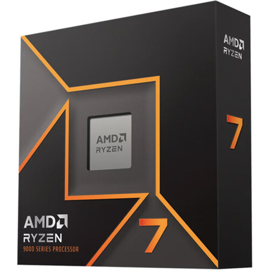 AMD Ryzen 7 9700X with Radeon Graphics, 8 Core AM5 Processor, 16 Threads, 3.8GHz up to 5.5GHz Boost, 40MB Cache, 65W, No Fan, Radeon Graphic