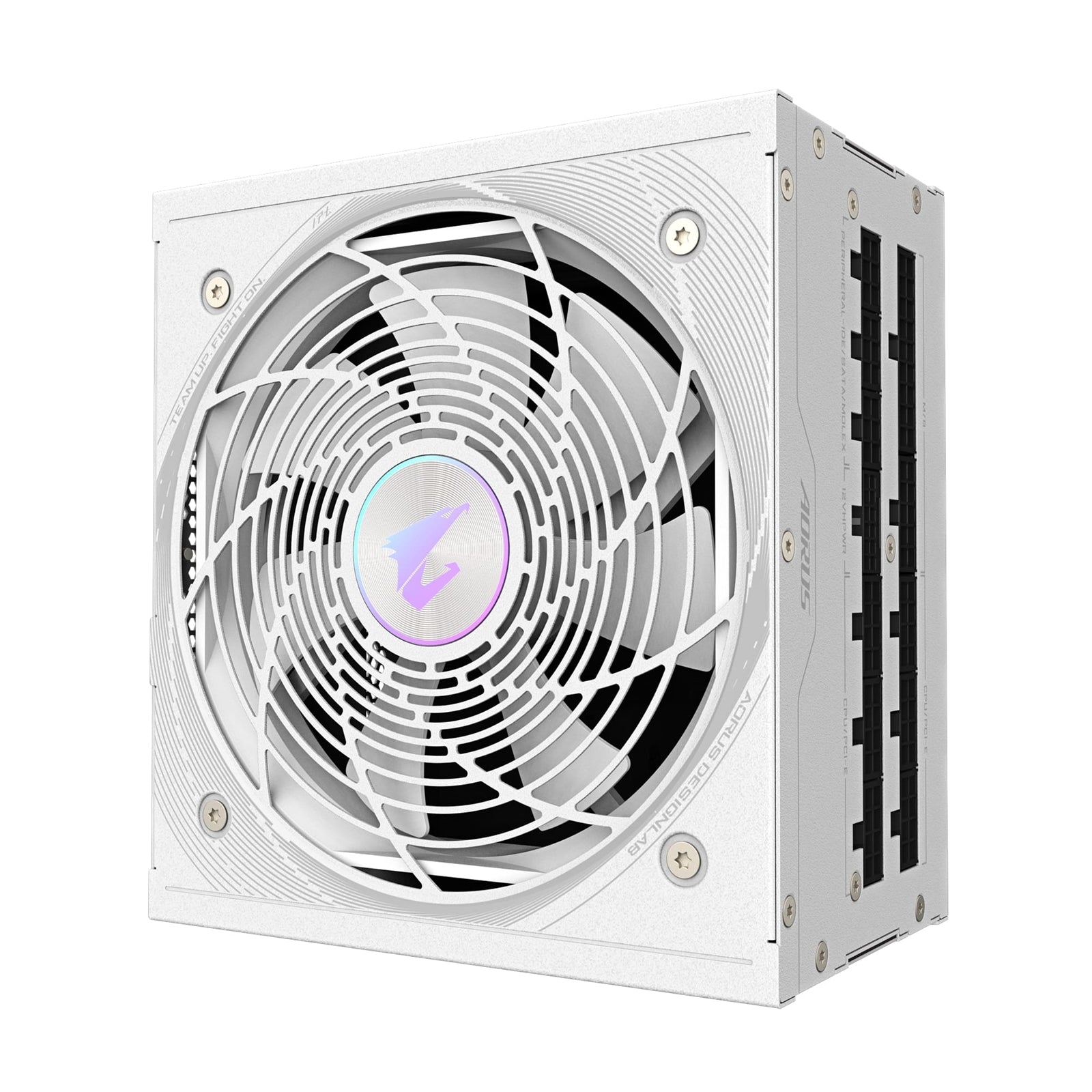 Gigabyte AORUS ELITE ICE 850W White PSU - Fully Modular, 80 PLUS Platinum, ATX 3.1, PCIe 5.0 Ready, 12VHPWR, Silent 120mm FDB Fan, 10-Year Warranty