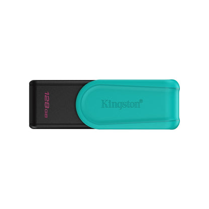 Kingston DataTraveler Exodia S DTXS/128GB USB Flash Drive, 128GB, USB 3.2, Black/Green, Swivel Cap Design