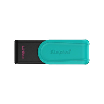 Kingston DataTraveler Exodia S DTXS/128GB USB Flash Drive, 128GB, USB 3.2, Black/Green, Swivel Cap Design