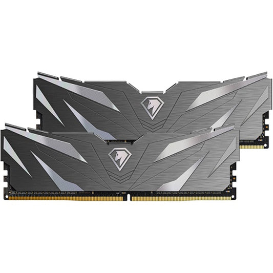 Netac Shadow NTSWD4P32DP-32K 32GB (2x 16GB) DIMM System Memory, 3200MHz, DDR4, CL16, Silver, Intel XMP