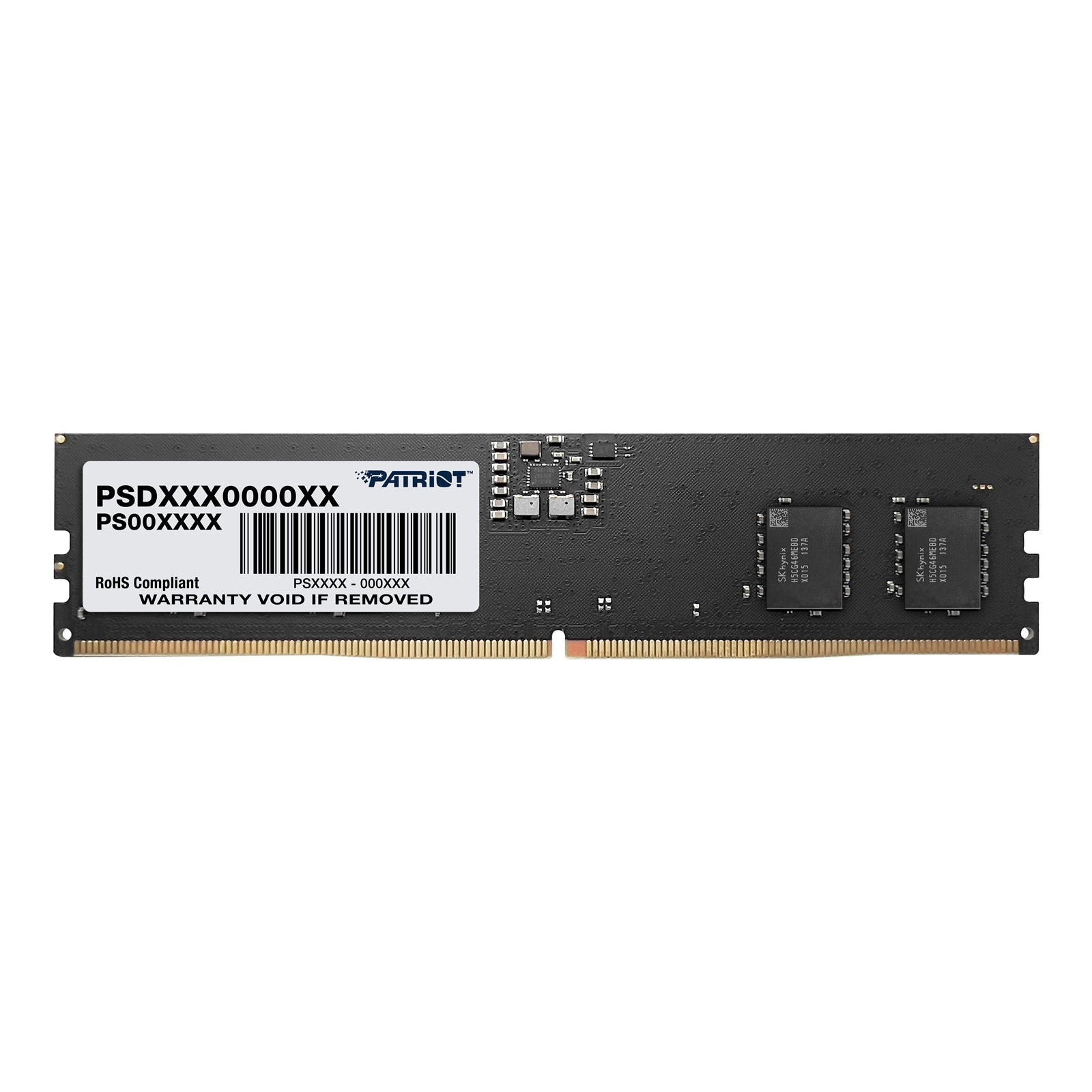 Patriot Signature PSD516G480081 16GB (1x 16GB) DIMM System Memory, 4800MHz, DDR5, CL40