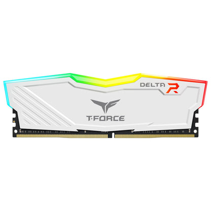 TEAM DELTA 16GB DESKTOP MEMORY, RGB, DDR4, 3200MHZ, CL16,  WHITE